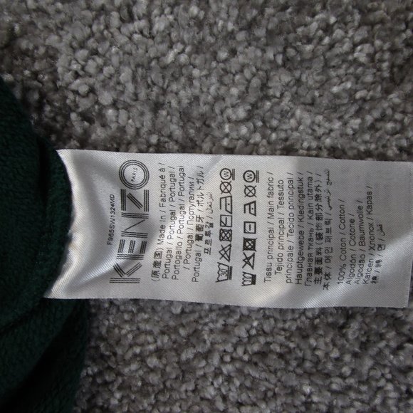 Kenzo Paris Sweater Womens Size Small Green Logo Pullover - Picture 10 of 11